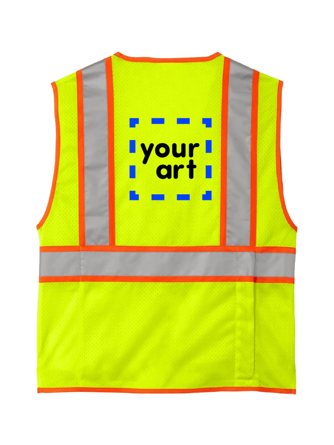 Vest Back decoration location